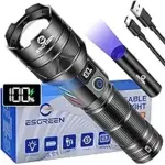 Esgreen ED0330 30W Rechargeable LED Flashlight with UV Mini Flashlight – $15.59 ($36.99 Original)