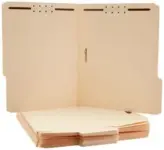 100-Pack Amazon Basics Manila File Folders w/ Fasteners (Letter Size) – $14