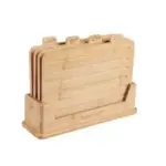 Set of 4 Fiery Chef Bamboo Cutting Boards (12.6″ x 9″) – $21