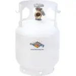 Flame King 5lb Propane Tank Cylinder with Gauge and OPD Valves for $49.99