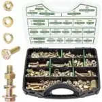 Foliv 523-Piece Grade 8 Bolts & Nuts Assortment Kit (3/8-16″ to 1-2″ Length) – $22.99 w/ Code VV4EV9J9 $24.99