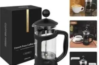 12oz French Press Coffee Maker with Stainless Steel Filter – $18.59 ($30.99 Original)