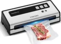 FRESKO Vacuum Sealer Machine with Double Heat Seal & 10 Bags – $33