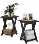 2-Pack FURINNO Modern Simplistic End Table Set – $19.65