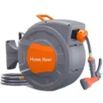 GAOMON 1/2″ x 72′ Wall-Mounted Retractable Garden Hose Reel for $63