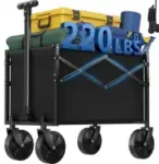 Gianna Small Folding Collapsible Wagon (220 lb Capacity) – $15.99