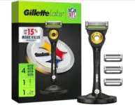 Gillette Labs Steelers Edition NFL Shaving Razor with 4 Refills for $10.99