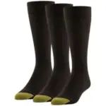 Goldtoe 3-Pairs Men’s Metropolitan Crew Dress Socks (Brown, L) $6.84