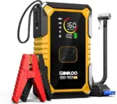 GOOLOO A5 2000A Jump Starter with Air Compressor & 16ft Cables – $59.99 ($110 Off)
