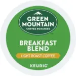 Green Mountain Breakfast Blend Coffee K-Cup Pods – 48 Count for $27.99