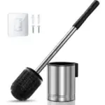 Hamitor Toilet Bowl Brush Set with Hidden Holder for $5.98
