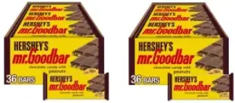 72-Count HERSHEY’S MR. GOODBAR Chocolate with Peanuts Candy Bars for $43