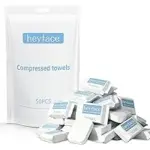 Heyface 50-Piece Compressed Towel Tablet Set with Waterproof Case – $5.99 ($13.99 Original)