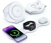 Hicober 3-in-1 Wireless Magnetic Charging Station for $6.99