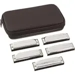 Hohner Special 20 5-Piece Harmonica Bundle with Case – $182.10 ($222.99 Value)