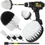 Holikme 7-Piece Drill Brush Attachment Set for Car Interior Detailing – $7.99