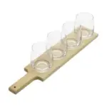 Houdini Wine Flight Tasting Board with 4 Glasses – $20