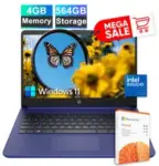HP 14″ Laptop with Intel Processor, 4GB RAM, 564GB Storage & Free Office 365 – Just $199.00 (50% Off)