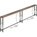 Huuger Sofa Table with Power Outlets and USB Ports for $79.99