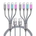 HYXing 4ft Nylon Braided Multi Charging Cable (2-Pack) – $4.99