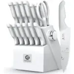 imarku 14-Piece Japanese Stainless Steel Knife Block Set – $39.97