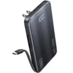 INIU 3-in-1 45W 10000mAh Charger with Built-in USB-C Cable & Wall Plug – $18