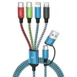 Jogrytece 4-in-2 Dual Type-C Multi Charging Cable – $4.99