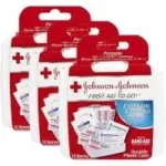 Johnson & Johnson First Aid to Go Mini Travel Kit (3-Pack, 12 Pieces Total) – $5.97