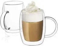 2-Pack JoyJolt Aroma Double Wall Insulated Coffee Glasses – $11