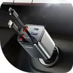 Joyroom 84W Retractable USB-C Car Charger with 2 USB Ports – $10.70 ($23.89 Original)