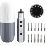 Katerk Cordless Electric Screwdriver w/ LED & 12 Bits – $14.99