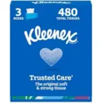 3-Pack of 160-Count Kleenex Trusted Care Facial Tissues for $4.34