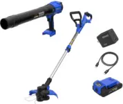 Kobalt 24-Volt Cordless String Trimmer and Leaf Blower Combo Kit for $99 $99.00