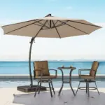 LAUSAINT HOME Patio Cantilever Umbrella with Base for $87.99