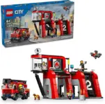 LEGO City Fire Station with Fire Truck Toy (60414) – $63.95 at Amazon