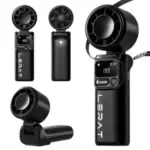 Lerat 3-in-1 Portable Handheld Turbo Fan (Black) – $7.64