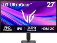 LG 27G411A-B 27″ UltraGear 1080p IPS 144Hz Gaming Monitor – $89.00