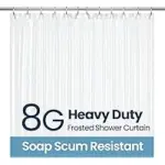 LiBa Waterproof Plastic Shower Curtain 72 x 72-inch for $8.59