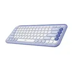 Logitech POP ICON Keys Wireless Bluetooth Keyboard (Off-White/Lilac) – $34.89 ($15 Off)