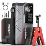 Lucklike W210 12V 6000A Peak Car Jump Starter with Air Compressor – $35
