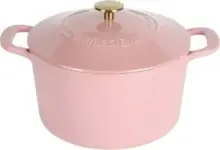 Martha Stewart Gatwick 7-Quart Enamel Cast Iron Dutch Oven (Pink) – $33.99 $34