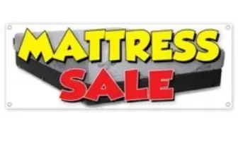 MATTRESS SALE CLEARANCE Advertising Vinyl Flag Sign – $9.91 ($16.51 Original)