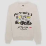 Men’s Formula 1 Racing Crewneck Pullover Sweatshirt – Gray $13.99 ($30.00 Original)