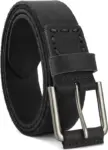 Men’s Full Grain Leather Belt in Black for $6.99