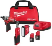 Milwaukee M12 3/8″ High Speed Ratchet, Screwdriver & Rover Light Combo Kit w/ 2x 2Ah Batteries & Charger – $199 ($200 Off) $199.00