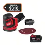 Milwaukee M18 18V 5″ Random Orbit Sander with 5.0 Ah Battery for $160.00
