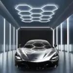 Modern 11 Hexagon Ultra-Bright 6500K LED Garage Light for $78.30
