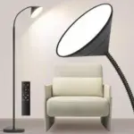 Mukuxin 76″ LED Soft Gooseneck Floor Lamp with Remote for $25.99