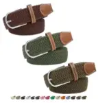 3-Pack Myfunc Braided Belts (3 Color Combos, 20″-38″ Waist) $9.99