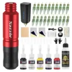 Nazzor Tattoo Pen Kit with 20 Cartridge Needles – $14